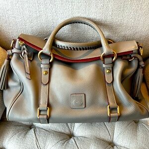 Dooney and Bourke Large Grey Satchel Florentine